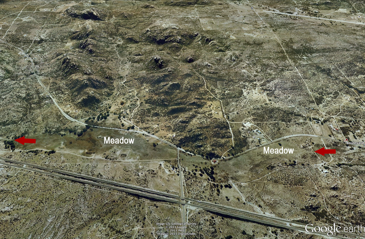 Walker Creek meadow relative to LanEast/LanWest Solar 