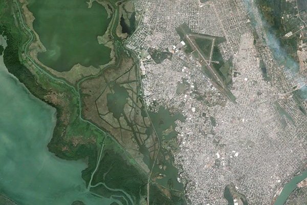 The Chairel subsystem and the metropolitan area of Tampico, Tamaulipas, Mexico (Google Earth®)